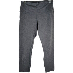 Nobull Gray Heather Matte Capri Women's High Rise Leggings Size Medium